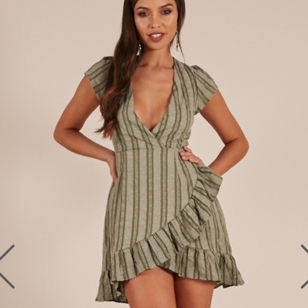 Cute mini wrap dress